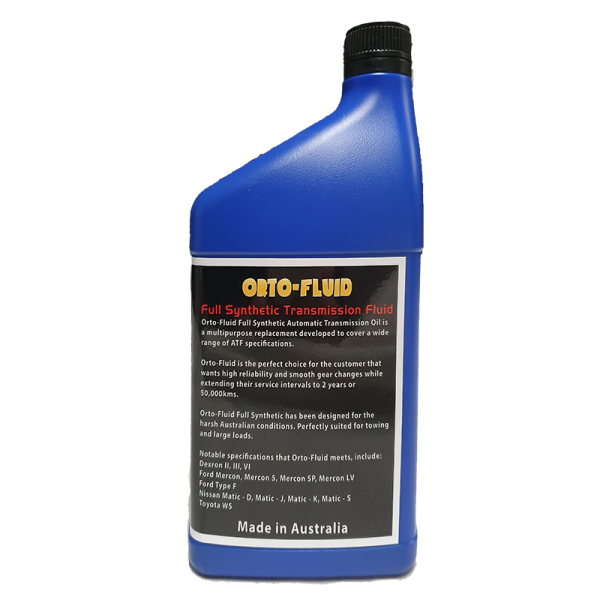 Full Synthetic Transmission Oil 1L - Back