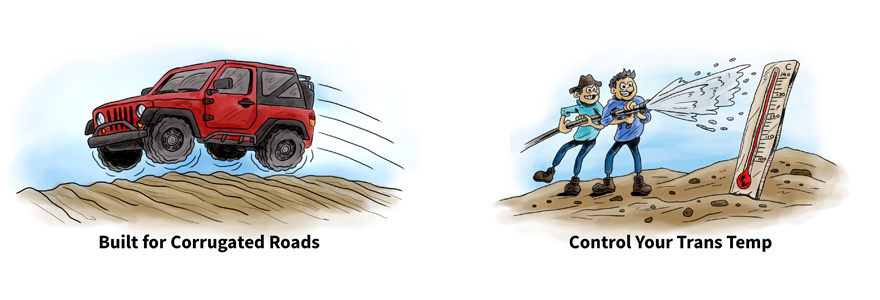 Transmission Cooler Tested on Corrugated Roads, Control Your Temperature