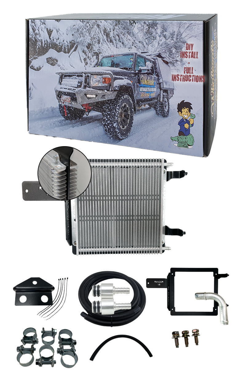 Ford Ranger Next Gen 6 & 10 Speed Diesel Transmission Cooler (DIY Installation Box) Full Kit